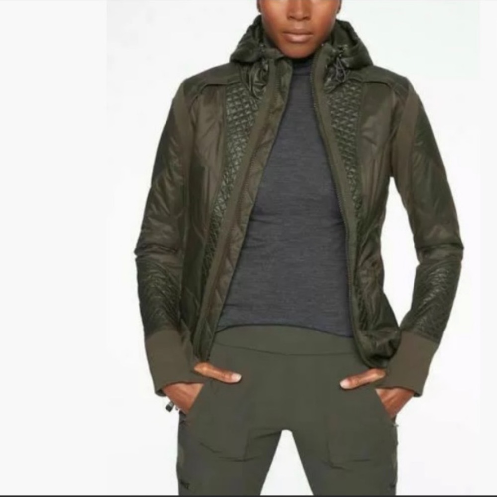 Athleta Rock Ridge Jacket size S Olive Green